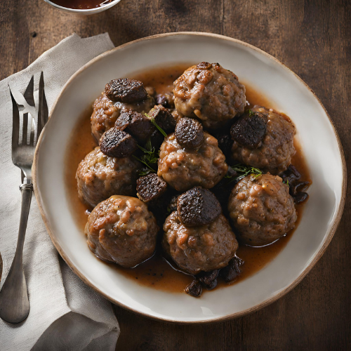 Albóndigas con Colmenillas (5,20 € unidad)