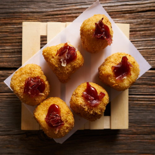 Mini Croquetas Cremosas de Jamón (0,33 € unidad)